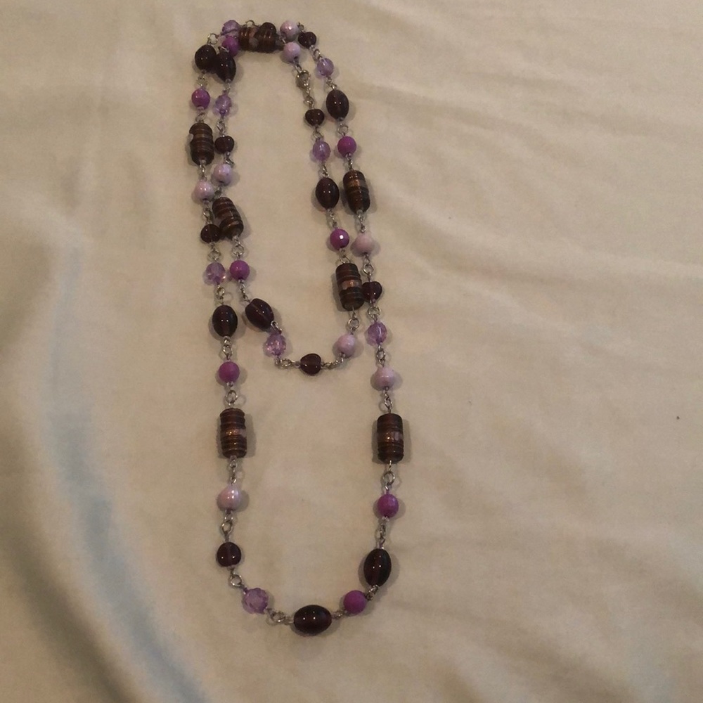 Long purple necklace